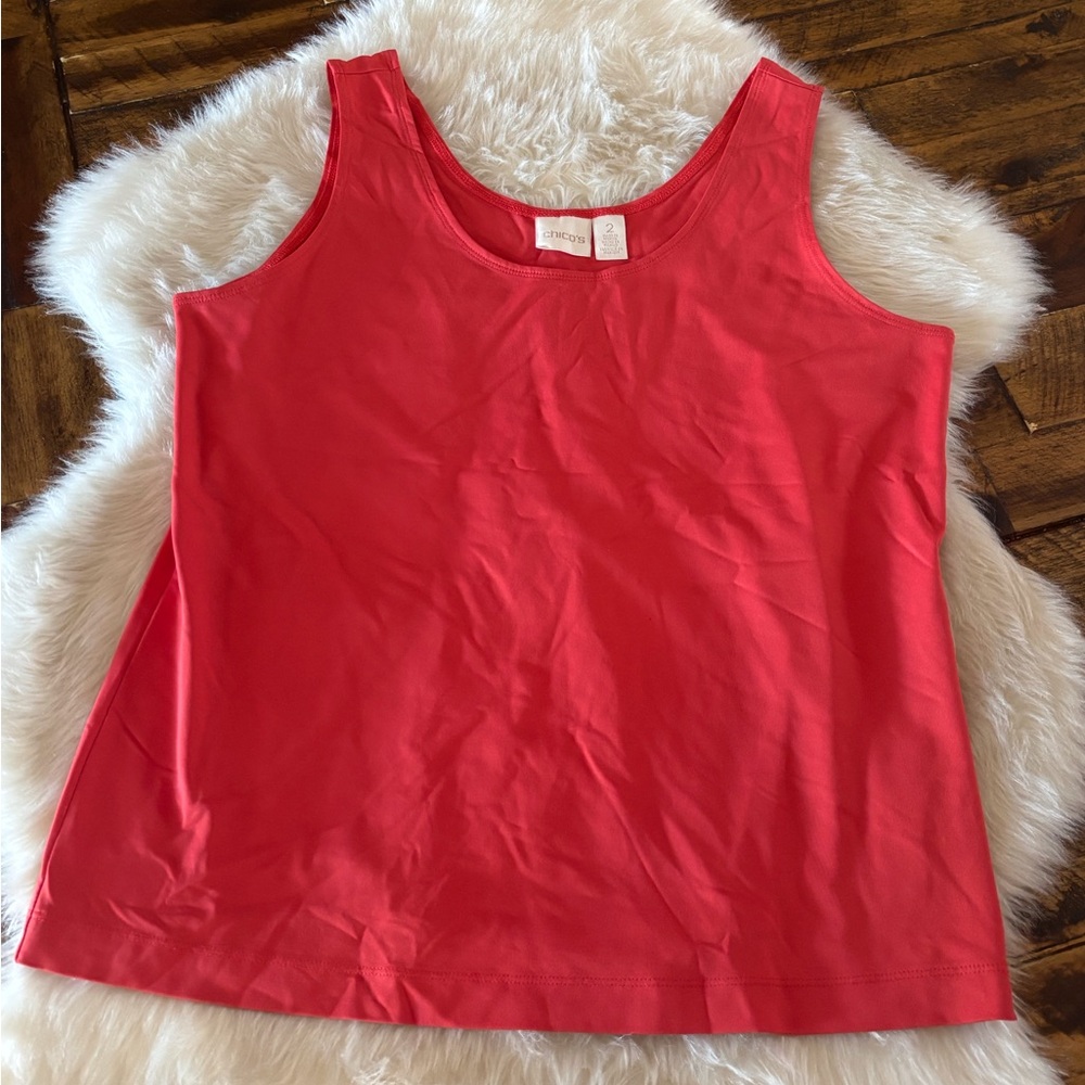 Chico's Vibrant Coral Tank Top